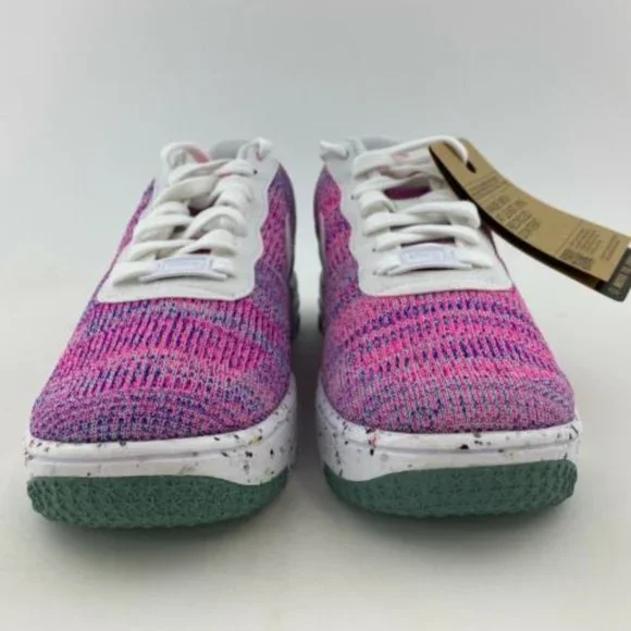 NEW Nike Air Force 1 Crater Flyknit Pink Purple Women's Sneakers Shoes - Picture 9 of 13
